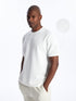 LC Waikiki Crew Neck Short Sleeve Men's Textured T-Shirt